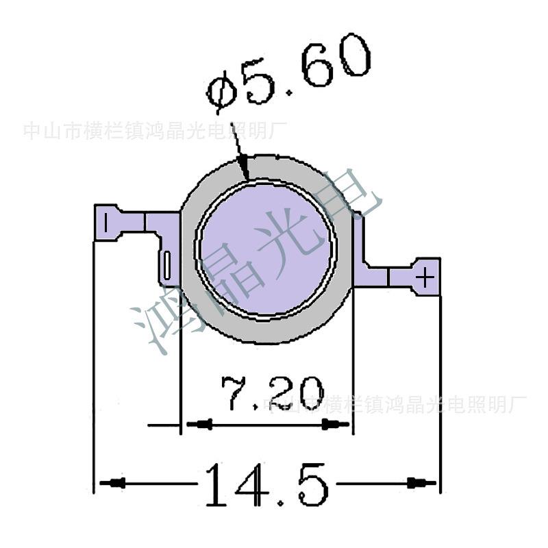 D01大功率1仿流明LE灯珠普瑞45光源-3W白光60HJ-DGL-P00K光300暖0