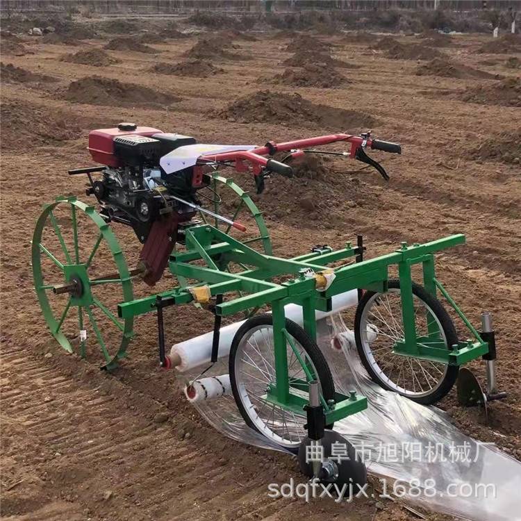 170汽油手扶式覆膜机农作物种植盖膜机烤烟花生土豆自走式地膜机