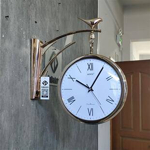 代简约家居彩装饰表挂钟静FUDA8813音扫秒艺术挂钟饰客厅现钟摆色