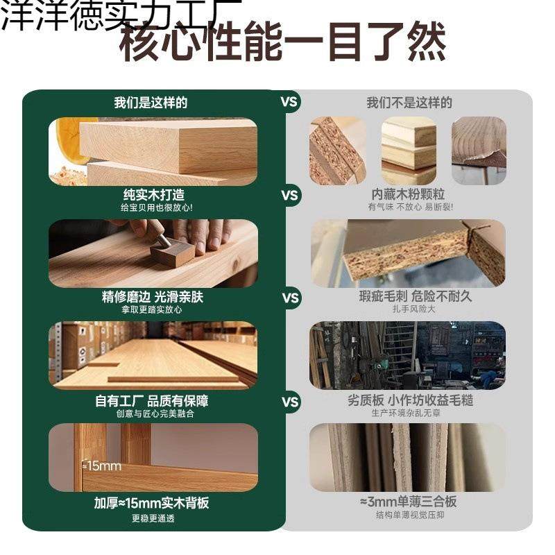 地实体木儿童书架置物落ZWI地一靠墙转角储物柜架简易学生不占方