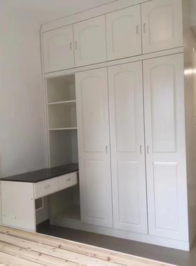 ft全屋实木推拉28940门约衣柜一书桌体到顶卧室整体橡家简具转木