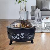 户外取暖柴火盆火炉WET农村烤火架庭烧烤多院用炉取暖篝火取暖柴