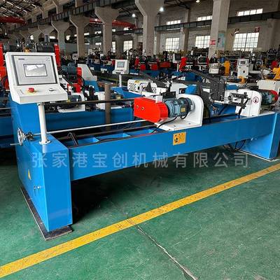 120锈双头气角动倒角机不钢管铁管全自动倒平头机IOW数控倒机角设