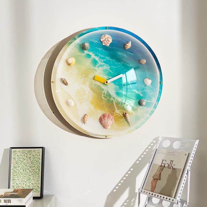 2025新款ACN网免红泡泡时钟卡通家用面打孔挂静音桌摆钟台钟表装