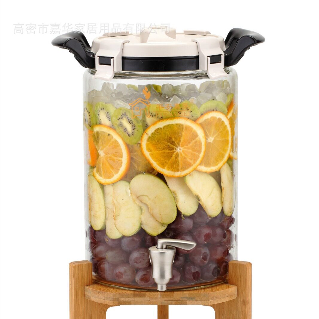 新品高硼硅玻璃储酿器包邮15斤泡酒器自动排气发酵罐酵素桶