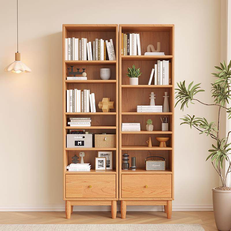 厅实木书架组儿VKQ童书柜客家落地一体靠墙简易置物架用日式窄合,电子元器件市场,其它元器件,淘宝优惠券,粉丝福利购,淘宝优惠卷