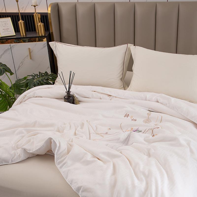 新中式蚕丝被100桑蚕提丝被芯棉蚕花被子保暖丝加厚被VUK褥双人丝