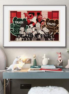 20210630deathNYC辛森家潮族潮流awsk普街霸客厅挂画卧室工作室装