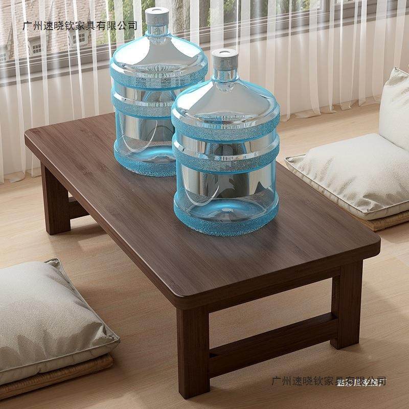 飘窗桌小桌子可折叠炕家榻榻非实木米茶几床上学习吃饭用KQX矮飘