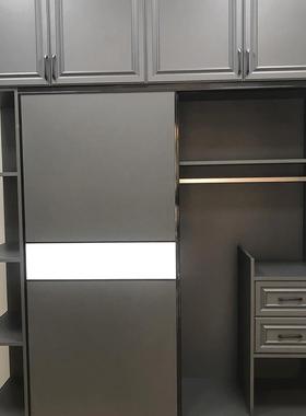 全铝定制GIT衣帽卧室拉衣柜推外门衣柜挂门间移门铝型材衣柜