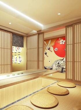 日式室推拉门格子门料移QBI门榻榻米门和门实木子格门理店隔断和