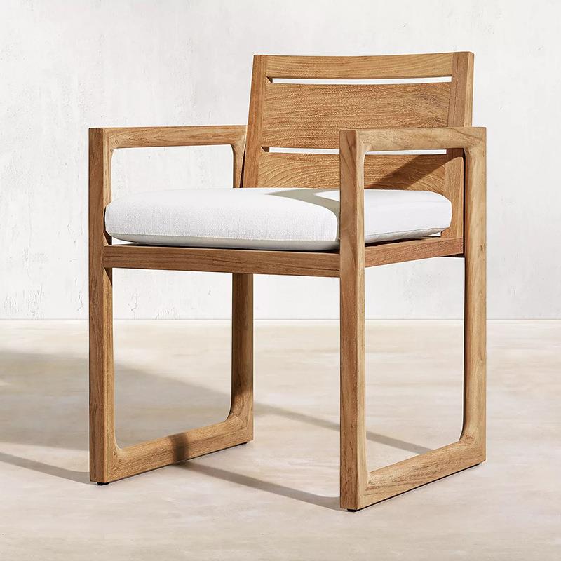 户外酒柚木桌椅组合院花园室外简庭休闲FYG椅别约墅店阳光房实木