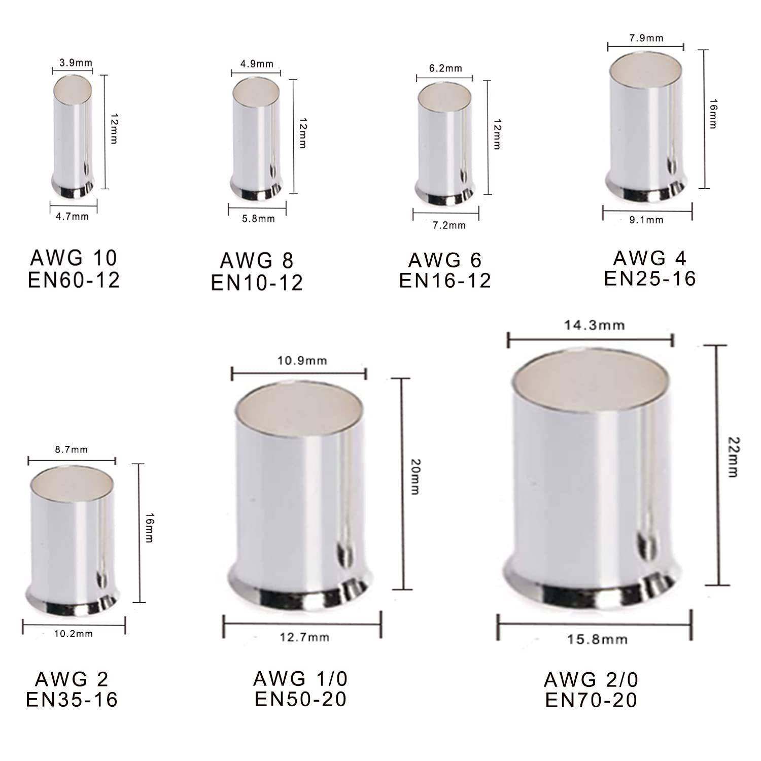 紫端铜）厂家直供形裸头E管N9（5平方系列冷DOF压端子