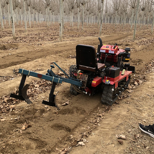 履带式旋耕机 水旱大棚开沟田园管理施肥机 果园农用乘坐式微耕机