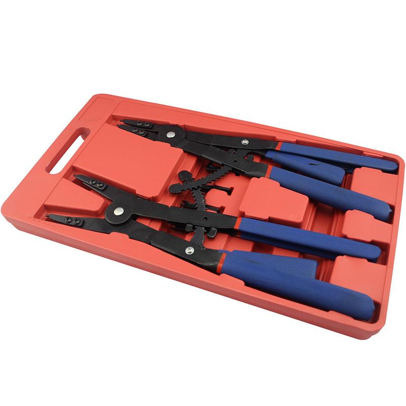 厂家货源1圈6寸挡RSX钳2件卡箍卡环钳套钳内外卡簧钳汽修汽保工具