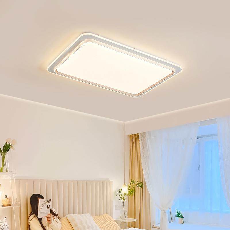 现代客灯厅厅具简无品牌/约大气led间吸顶灯长方形家用大灯超亮房