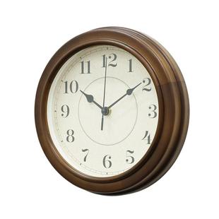 装 秒时钟家式 饰木头 式 中复古实木钟AT527新中客厅用静音扫无品牌