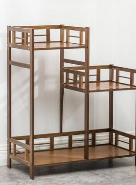 AI-62736中式落茶几有屉组合客厅家用小户型室架内简约地式花架置