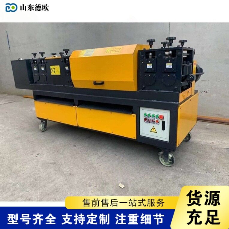 方管调直除锈刷漆一体机 建筑工程钢管矫直机 金属管材除锈刷漆机