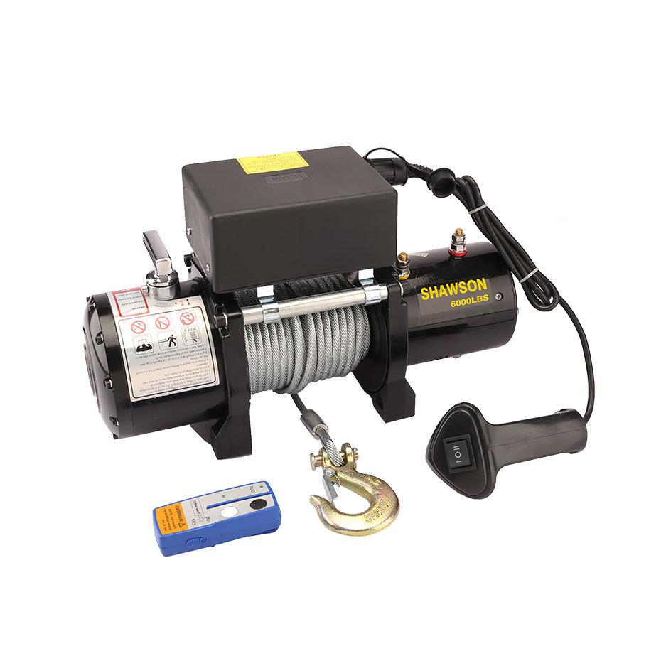 SH动AWSCWKON电动绞盘vLBSv电盘绞遥控钢丝绳拉力强