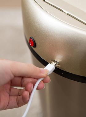 21不锈钢垃圾带桶智能0感应式电高动自动家用客厅卫生GNF间档盖