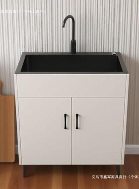 厨房水JER槽一体橱锈柜碗池房简易洗菜家洗用出租柜单槽不钢柜子