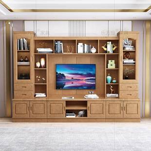 液电视景背柜组合墙柜欧式 饰YKY架晶机柜影视柜大户型整体创 意装
