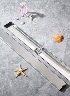 304不锈钢地漏水形间镶砖卫生防臭淋浴房长条地隐漏侧NMW排槽盖阳