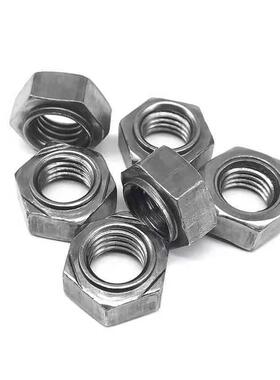 六焊接螺母点焊螺帽无螺脚无焊点碰焊丝帽M4M角5M6MM10M12M14M1无