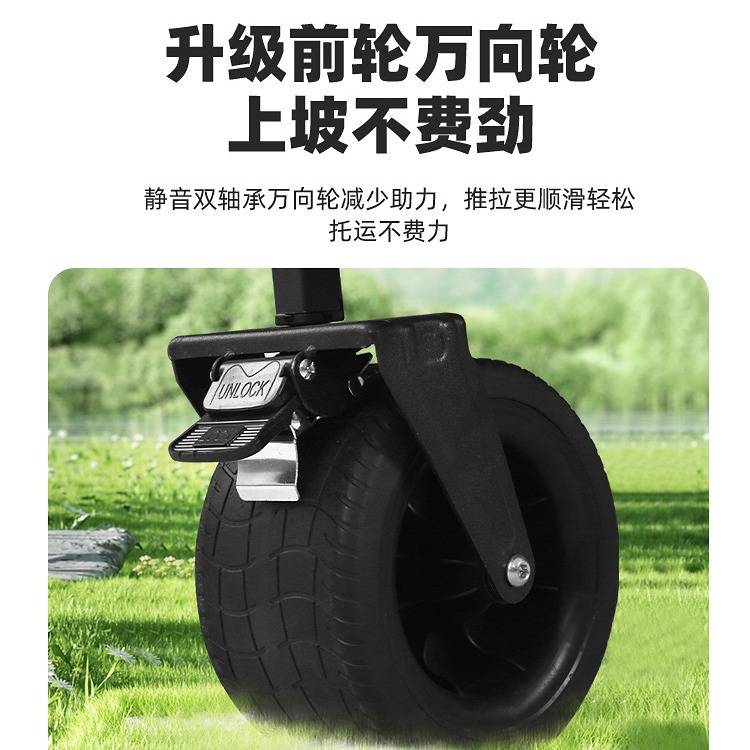露营车推车小推车可折叠摆摊桌板营地车拖车户外野餐车野营手拉车