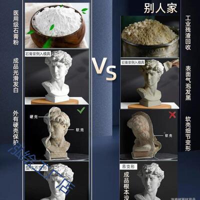 海石膏像大卫石膏摆像件美术小教具维纳斯WDM卫盗欧美装饰品塑摆