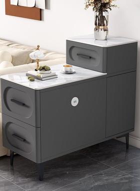 新F5M75897现品岩板发边柜侧边沙柜客厅家用轻奢边代几储物简约新