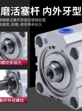 亚德客X型型气动型气缸ACQ32/4/50小/63X5DRCX10015X20X25X30X35