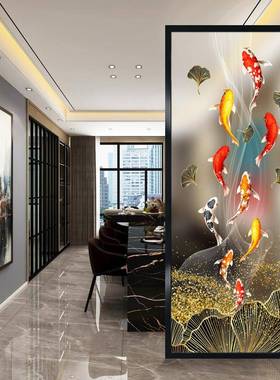 花艺术LID玻户璃屏风隔断轻奢客厅入玄关洗漱台铁艺现代雕装不锈