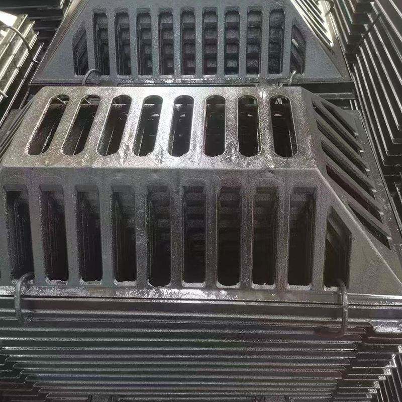 圆形球口墨铸XZS铁溢流水井盖雨流口篦溢子