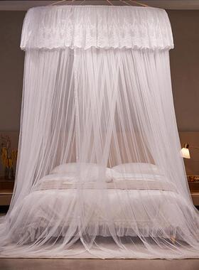 大床拼小床圆顶蚊帐用卧宽室天地杆支F5M77755架吊顶式家免装加大
