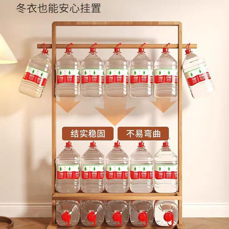 实木衣帽架客厅家用落地衣架柜挂收衣架XQN小卧室衣服挂立式型房