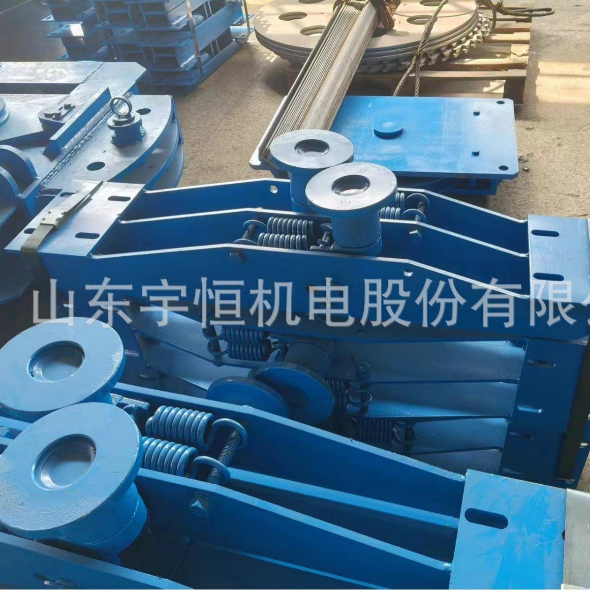 矿用无极绳绳绞车主压轮组绞车轮组左配件右弯护UMD道轨装置