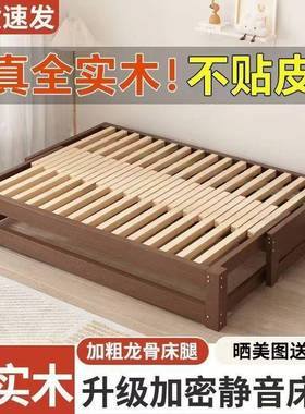 中式实木侧拉床多功能折叠物床储沙发PZQ床一体缩两用客伸厅床