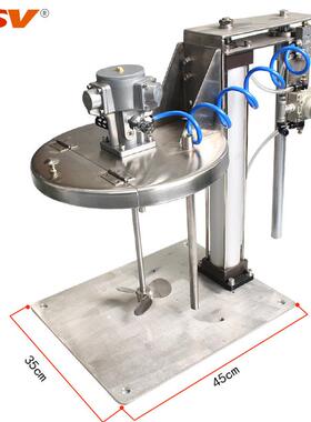 家直销TBCS加仑气锈动搅拌机不锈钢气动搅拌厂器5标准20L不钢桶包