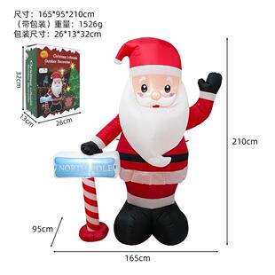 充气OIP圣诞人气模内置LED灯户圣诞装节假外期室老内室外饰