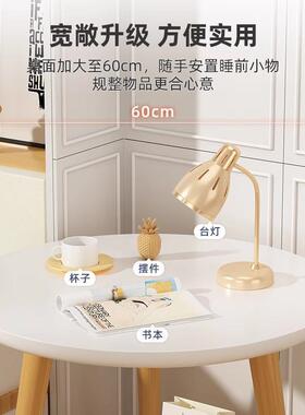 网红小用桌子卧室坐地茶几客家飘窗简约闲阳休台小厅圆桌KYG实木