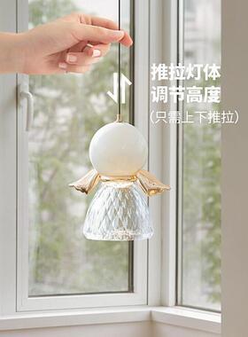 与饰床头吊灯卧室光设计师款小吊房LVI间创意吊线灯2025新灯款吧