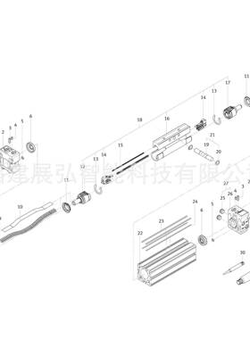 DGC-K-80-2000-K24件60470OFE无品牌/ST气缸G配防尘带