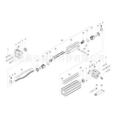 DGC-K-80-2000-K24件60470OFE无品牌/ST气缸G配防尘带