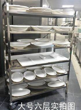 不锈钢小推车五六八收层餐厅手车碗送推餐车小吃摆AL100745摊车带