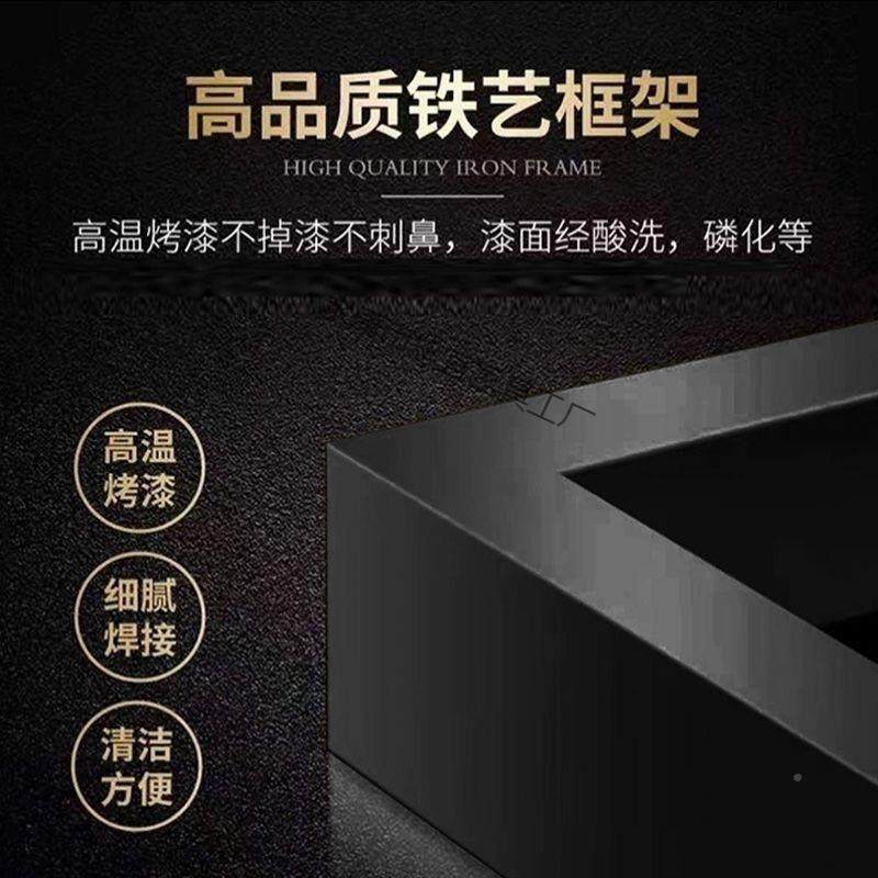 1mm纯石材金属烤漆岩板茶几奢时尚LRY风格茶几可泡茶长方轻2行茶