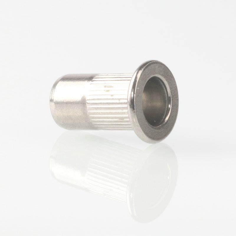 M3M-2平头竖纹拉铆螺母30AMZ4不锈钢滚铆接花通孔1螺母工厂现货