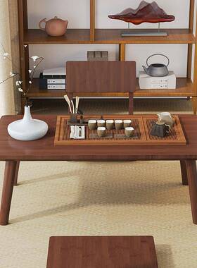 飘窗PDD60417桌子可折叠炕桌家用学榻榻米非实茶几床上小习吃饭矮