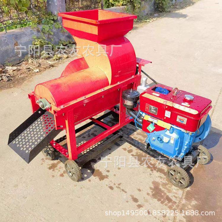 农友85H0型玉米脱粒JDM机玉米扒皮机-4T3/干玉移米撕皮脱粒机可动